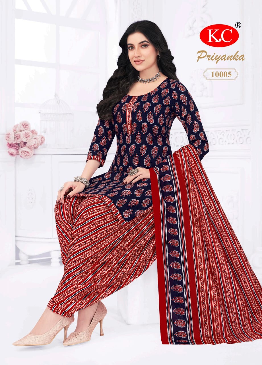 Priyanka Vol 10 By Kc Cotton Printed Readymade Dress Suppliers In India